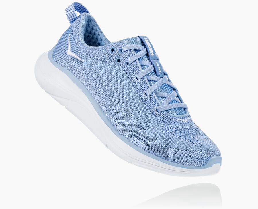 Running Shoes Womens - Hoka One One Hupana Flow - Blue/White - WFMXAJP-71